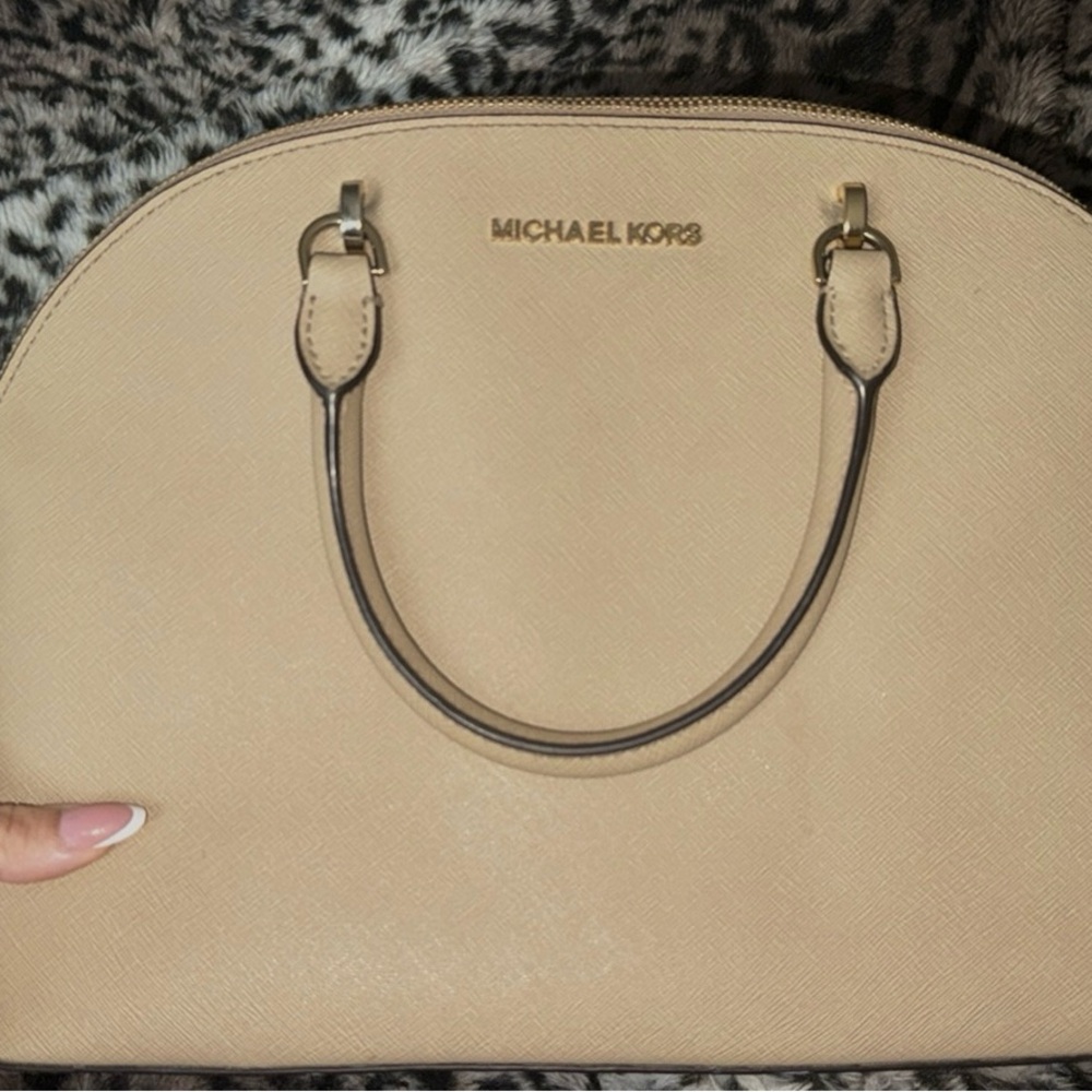 Michael Kors Beige Satchel Bag
